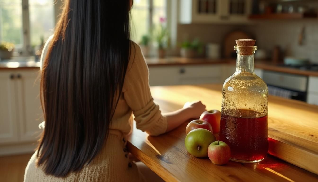Découvrez les bienfaits du vinaigre de cidre pour vos cheveux ! Apprenez comment ce produit naturel peut revitaliser votre cuir chevelu, équilibrer le pH, et apporter brillance et douceur à vos cheveux. Intégrez-le facilement dans votre routine capillaire et transformez votre chevelure en un atout de beauté naturel.