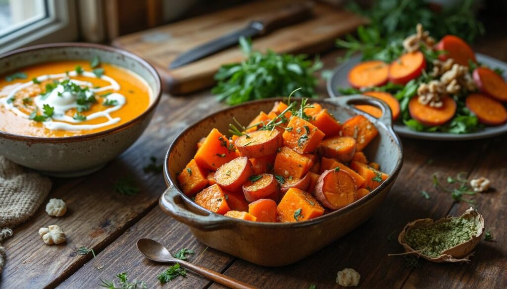 Découvrez des recettes rapides et des astuces pratiques pour savourer la patate douce. Transformez ce légume versatile en plats délicieux et sains en un rien de temps !