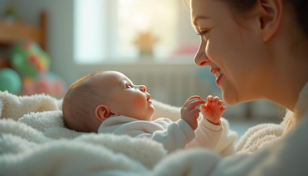 Découvrez à partir de quel âge un bébé commence à reconnaître et voir les visages, et comment évolue sa vision au fil des premiers mois de vie.