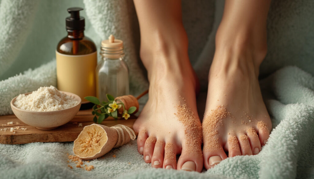 Découvrez des solutions efficaces et des conseils de prévention pour éliminer la peau morte sur les pieds et retrouver une peau douce, saine et bien entretenue.